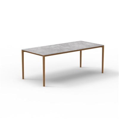 Velika aluminijasta zunanja jedilna miza